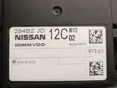 Автозапчасти б/у комфортный модуль за nissan qashqai / qashqai +2 i (j10, nj10, jj10e) 2.0 dci ссылки oem iam 284b2jd  