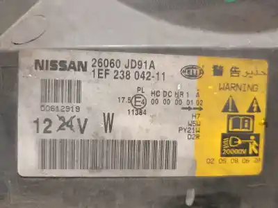 Автозапчастина б/у ліва фара для nissan qashqai / qashqai +2 i (j10, nj10, jj10e) 2.0 dci посилання на oem iam 26060jd91a  26060jd91a
