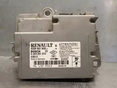 Peça sobressalente para automóvel em segunda mão Centralina De Airbag por RENAULT CLIO III 1.5 dCi Diesel Referências OEM IAM 8200563368 0285001510 BOSCH 