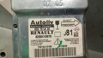 Second-hand car spare part airbag control unit for renault espace iv (jk0) (2002->) 2.2 dci (jk07) oem iam references 8200410979 603785400 autoliv 