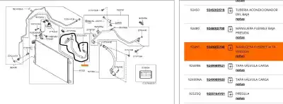 Автозапчасти б/у трубы кондиционирования воздуха за nissan qashqai / qashqai +2 i (j10, nj10, jj10e) 2.0 dci ссылки oem iam 92490jd700  92490jd700