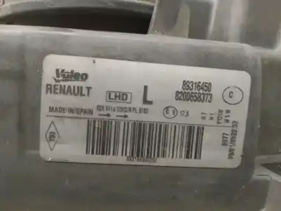 Автозапчастина б/у ліва фара для renault modus / grand modus (f/jp0_) 1.6 (jp03, jp0b, jp0u, jp0y, jp1g) посилання на oem iam 8200658373 89316450 valeo 7701069734