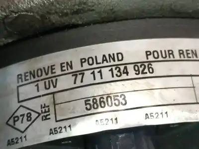 Second-hand car spare part alternator for renault espace iv (jk0) (2002->) 2.2 dci (jk07) oem iam references 7711134926  7701047957