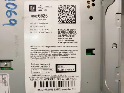 Автозапчасти б/у аудиосистема / радио cd за opel zafira tourer c (p12) 1.6 cdti (75) ссылки oem iam 84026626  84046056