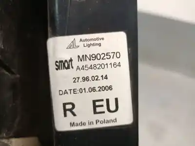 Second-hand car spare part right tailgate light for smart forfour (454) 1.1 (454.033) oem iam references a4548201164 mn902570 automotive a4548201064