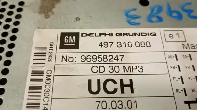 Second-hand car spare part audio system / radio cd for opel antara a (l07) 2.2 cdti oem iam references 497316088  1780367