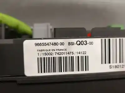 Peça sobressalente para automóvel em segunda mão caixa de fusíveis e relés por citroen c4 lim. collection referências oem iam 9665547480  