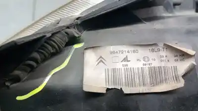 Second-hand car spare part right headlight for citroen c3 1.4 hdi exclusive oem iam references 9647214180  6205z6