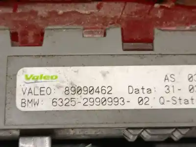 Peça sobressalente para automóvel em segunda mão farolim de travão central por bmw x1 (e84) sdrive 18 d referências oem iam 63252990993 89090462 valeo 63252990993