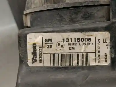 Peça sobressalente para automóvel em segunda mão farol / farolim esquerdo por opel combo tour 1.3 cdti 16v referências oem iam 13115006 89309231 valeo 1216161