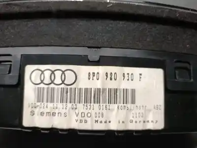 Автозапчасти б/у приборная доска за audi a3 (8p) 2.0 tdi ссылки oem iam 8p0920930f  8p0920930fx
