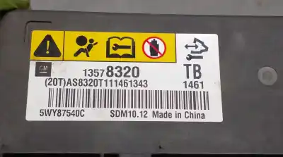 Second-hand car spare part airbag control unit for chevrolet aveo 1.2 cat oem iam references 13578320  