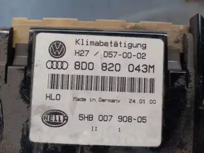 Peça sobressalente para automóvel em segunda mão comando de sofagem (chauffage / ar condicionado) por audi a4 berlina (b5) 1.9 tdi referências oem iam 8d0820043m  8d0820043m