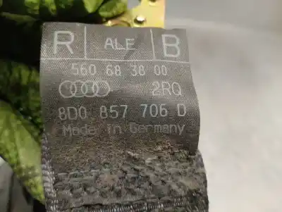 Peça sobressalente para automóvel em segunda mão cinto de segurança dianteiro direito por audi a4 berlina (b5) 1.9 tdi referências oem iam 8d0857706d  8d0857706d