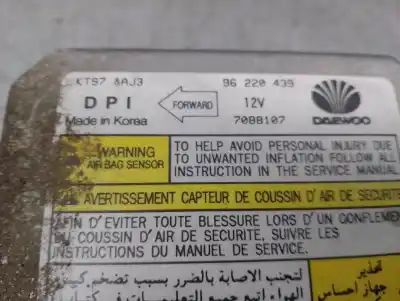 Peça sobressalente para automóvel em segunda mão centralina de airbag por daewoo lanos 1.5 cat referências oem iam 96220439  96220439