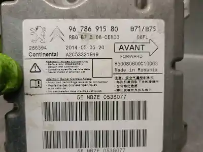 Peça sobressalente para automóvel em segunda mão centralina de airbag por citroen c4 lim. 1.6 16v referências oem iam 9678691580  