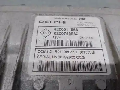 Second-hand car spare part ecu engine control for dacia sandero 1.5 dci oem iam references 8200911568  