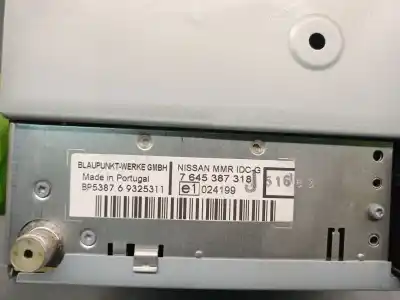 Peça sobressalente para automóvel em segunda mão sistema de áudio / rádio cd por nissan note (e11, ne11) 1.5 dci referências oem iam 7645387318  28184bc41a