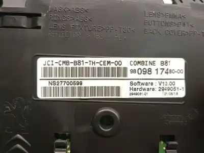 Peça sobressalente para automóvel em segunda mão quadrante por citroen ds5 2.0 bluehdi 150 referências oem iam 9809817480  9809756380