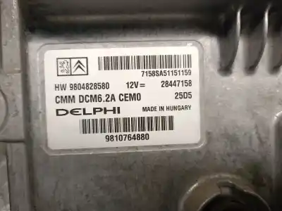 Second-hand car spare part ecu engine control for citroen ds5 2.0 bluehdi 150 oem iam references 9804828580  