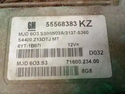 Peça sobressalente para automóvel em segunda mão centralina de motor uce por opel corsa d 1.3 16v cdti referências oem iam 55568383kz  