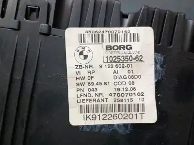 Peça sobressalente para automóvel em segunda mão quadrante por bmw serie 3 berlina (e90) 320d referências oem iam 912260201  62109316127