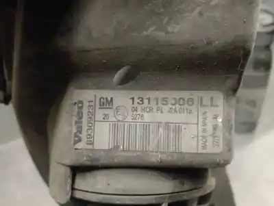 Second-hand car spare part left headlight for opel combo 1.7 16v di cat (y 17 dtl / lk8) oem iam references 13115006 89309231 valeo 1216137