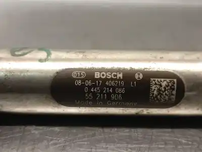 Peça sobressalente para automóvel em segunda mão régua / rampa de injetores por opel corsa d 1.3 16v cdti referências oem iam 55211906 0445214086 bosch 5817325