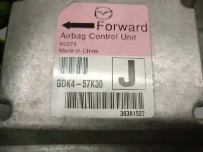 Peça sobressalente para automóvel em segunda mão centralina de airbag por mazda 6 hatchback (gh) 2.2 mzr-cd (gh10) referências oem iam gdk457k30  gdk457k30
