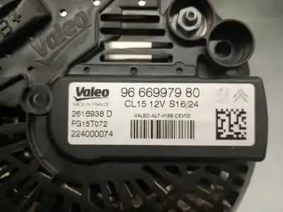 Peça sobressalente para automóvel em segunda mão alternador por citroen c4 lim. 1.6 16v referências oem iam 9666997980 2616938b valeo 5705nr