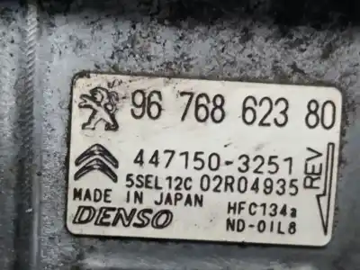 Peça sobressalente para automóvel em segunda mão compressor de ar condicionado a/a a/c por citroen c4 lim. 1.6 16v referências oem iam 9676862380 4471503251 denso 9676443980