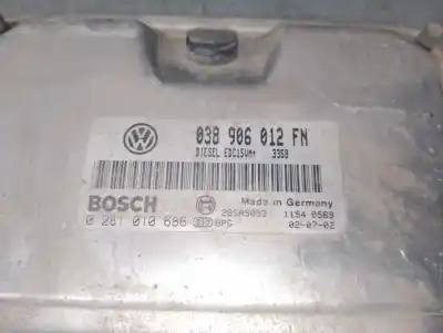 Second-hand car spare part ecu engine control for seat leon (1m1) 1.9 tdi oem iam references 038906012fn 0281010686 bosch 