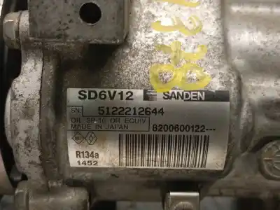 Second-hand car spare part air conditioning compressor for renault modus 1.4 16v oem iam references 8200600122 1452 sanden 8200953359