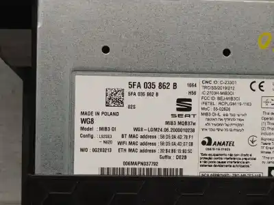 Pezzo di ricambio per auto di seconda mano sistema di navigazione gps per seat leon (kl1) 1.0 tsi riferimenti oem iam 5fa035862b  5fa035862k