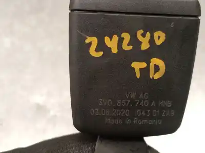 Peça sobressalente para automóvel em segunda mão chicote / encaixe cinto segurança traseiro direito por seat leon (kl1) 1.0 tsi referências oem iam 3v0857740a  