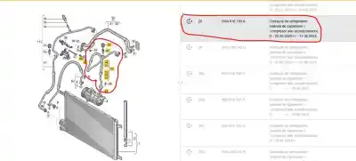 Peça sobressalente para automóvel em segunda mão tubo por seat leon (kl1) 1.0 tsi referências oem iam 5wa816743a  5wa816743a