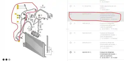Second-hand car spare part air conditioning pipes for seat leon (kl1) 1.0 tsi oem iam references 5q0816741b  5q0816741b