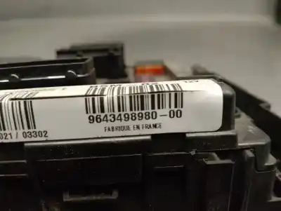 Second-hand car spare part fuse box unit for citroen berlingo 1.9 d multispace oem iam references 9643498980 t118470002e siemens 