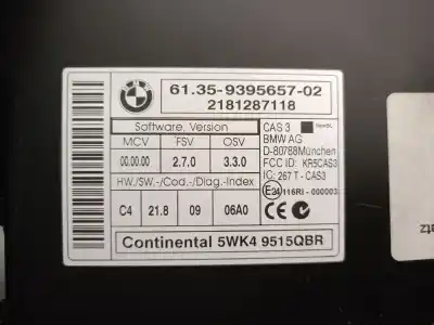 Second-hand car spare part electronic module for bmw 3 (e90) 318 d oem iam references 61359395657  