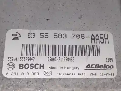 Second-hand car spare part ecu engine control for chevrolet aveo 1.3 diesel cat oem iam references 55583708 0281018383 bosch 