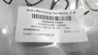 Pièce détachée automobile d'occasion commande de climatisation / chauffage pour audi a8 (d2) 3.7 v8 32v références oem iam 4d0820043c  