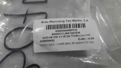 Peça sobressalente para automóvel em segunda mão comando de sofagem (chauffage / ar condicionado) por audi a8 (d2) 3.3 tdi quattro referências oem iam 4d0820043q  