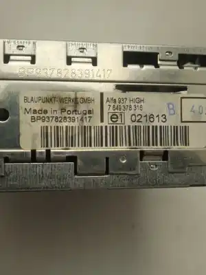 Pezzo di ricambio per auto di seconda mano IMPIANTO AUDIO / RADIO CD per ALFA ROMEO 147 (190)  Riferimenti OEM IAM 7649378316  