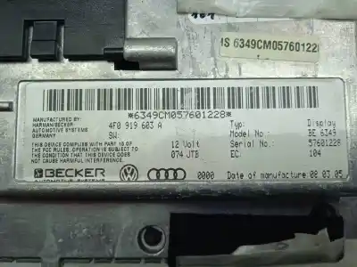Автозапчасти б/у многофункциональный дисплей за audi a6 avant (4f5) 3.0 v6 24v tdi ссылки oem iam 4f0919603a  