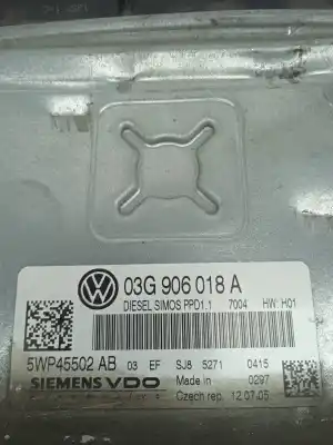 İkinci el araba yedek parçası ecu motor kontrol cihazi için volkswagen passat berlina (3c2) 2.0 tdi oem iam referansları 5wp45502ab  