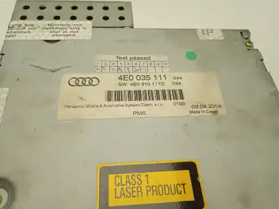 Автозапчастина б/у аудіо система / радіо cd для audi a8 (4e2) 3.0 v6 24v tdi посилання на oem iam 4e0035111  