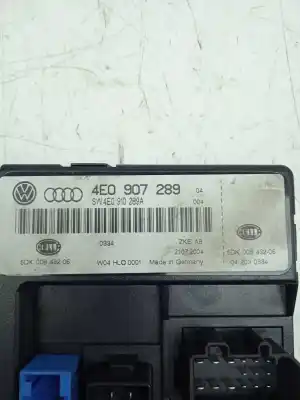 Автозапчасти б/у электронный модуль за audi a8 (4e2) 3.0 v6 24v tdi ссылки oem iam 4e0907289  