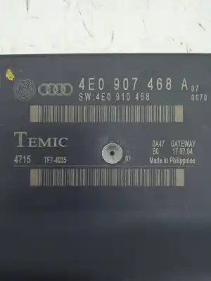 Автозапчастина б/у електронний модуль для audi a8 (4e2) 3.0 v6 24v tdi посилання на oem iam 4e0907468a  