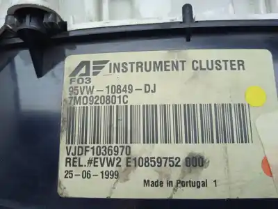 Second-hand car spare part dashboard for ford galaxy (vx) 1.9 tdi cat oem iam references 7m0920801c  95vw10849dj