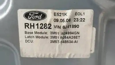 Pièce détachée automobile d'occasion léve glace arrière droit pour ford focus c-max (cap) 2.0 tdci cat références oem iam 992764100  